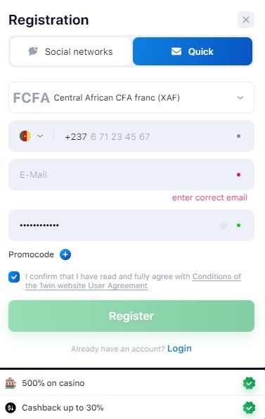 Registration Cameroon 2025