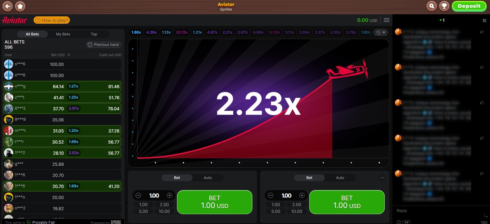 Wazamba Aviator game